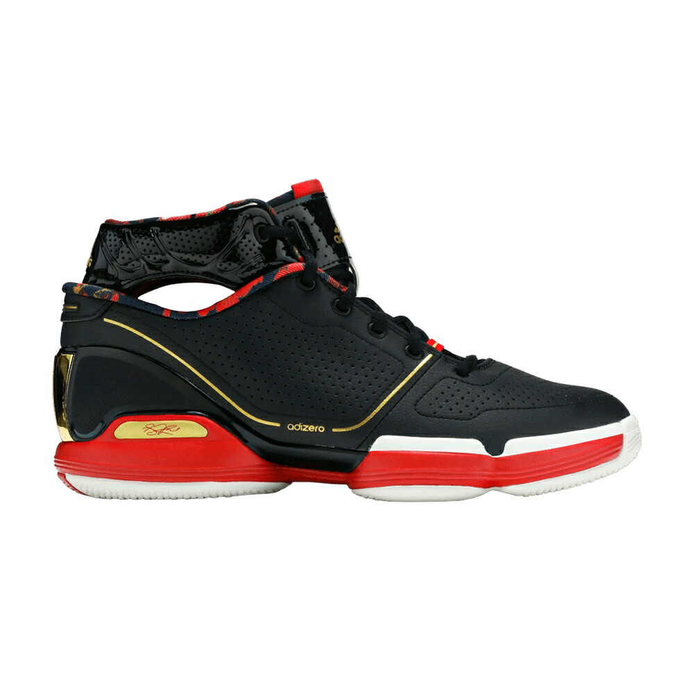 アディダス ローズ コア 黒色 ブラック ゴールド FORBIDDEN CITY スニーカー メンズ ADIDAS ROSE 1 RETRO / CORE BLACK GOLD METALLIC SCARLET