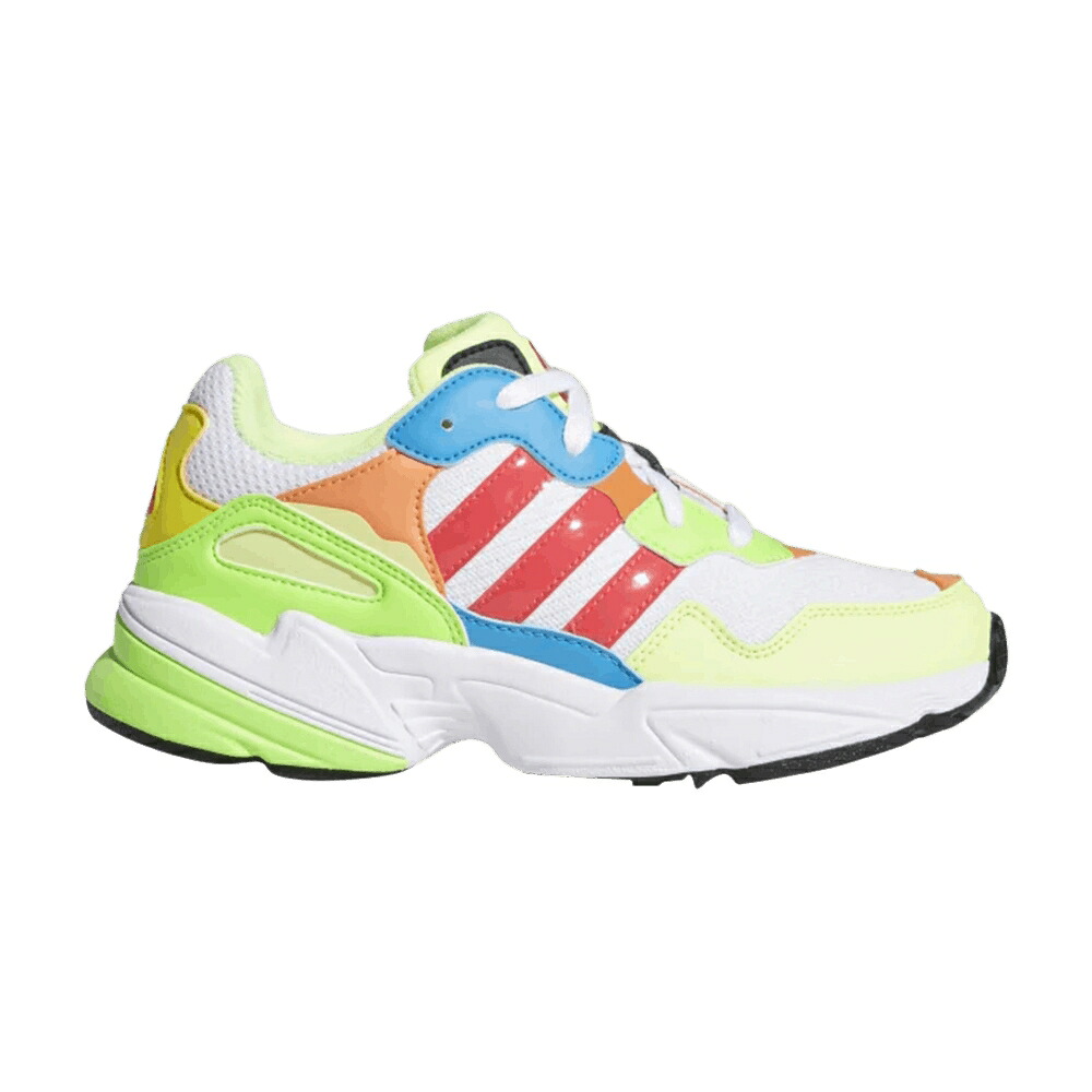 アディダス 白色 ホワイト ショック 赤 レッド 'MULTICOLOR' スニーカー メンズ ADIDAS YUNG-96 J 'MULTI-COLOR' / CLOUD WHITE SHOCK RED HI RES|スニケス