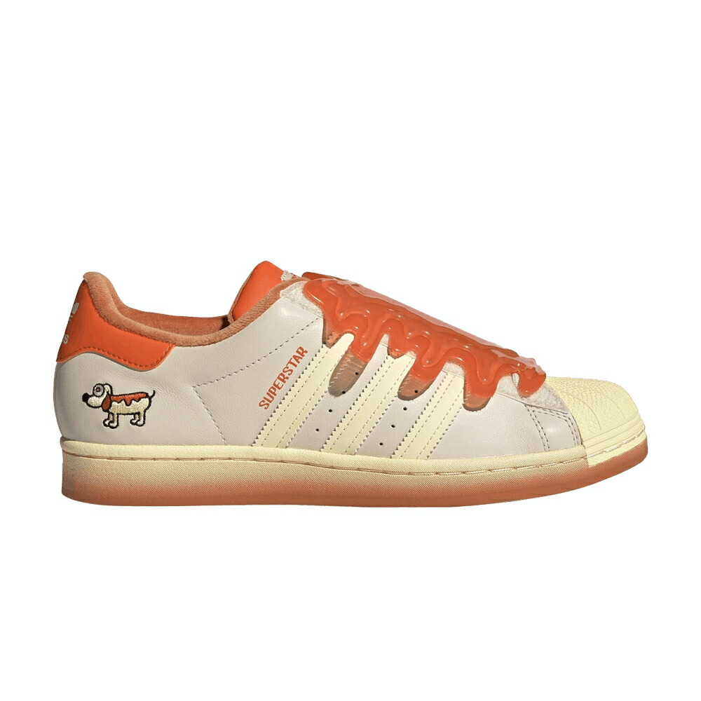 アディダス スーパースター 黄色 イエロー HOTDOG スニーカー メンズ ADIDAS MELTING SADNESS X SUPERSTAR / ECRU TINT EASY YELLOW SUPER