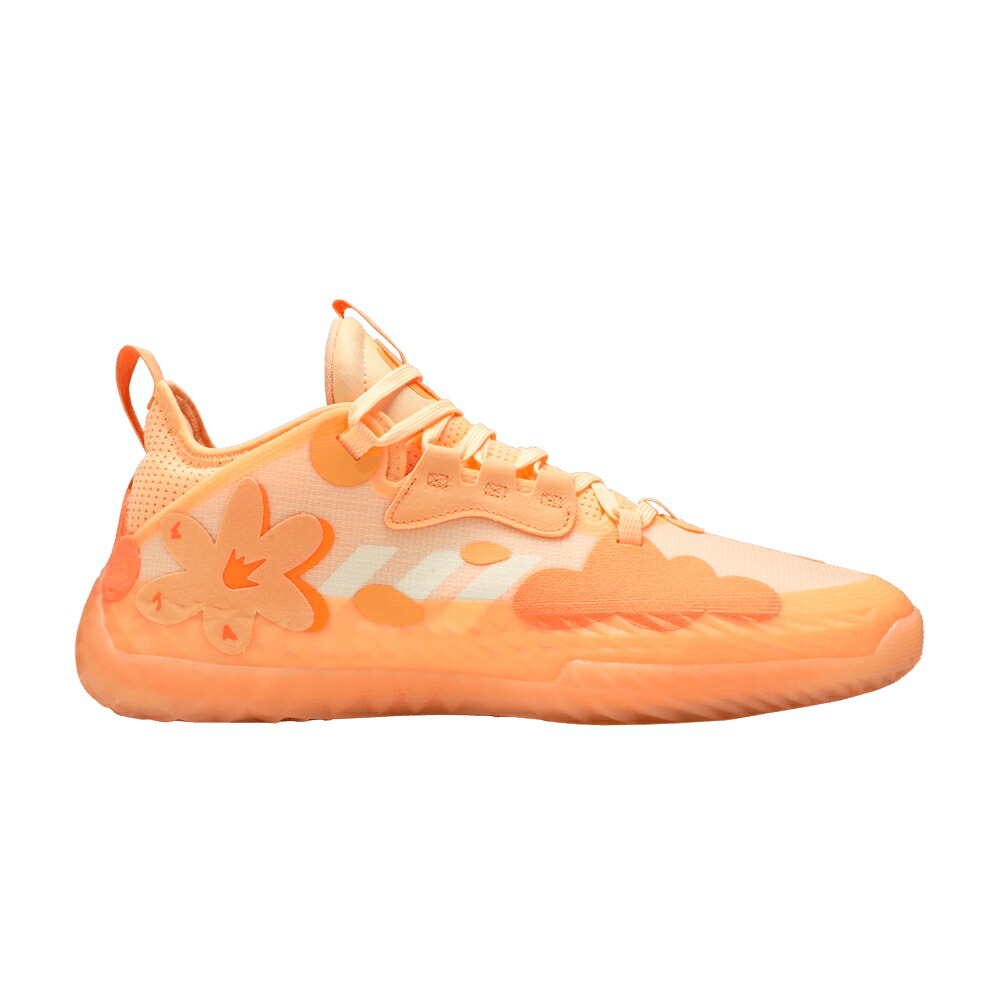 アディダス ハーデン 橙 オレンジ 白色 ホワイト VOL. ACID ORANGE スニーカー メンズ ADIDAS HARDEN 5 FUTURENATURAL / ACID ORANGE CLOUD WHITE ACID