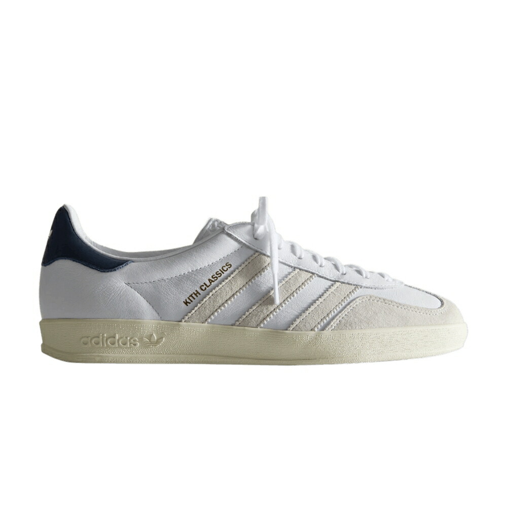 アディダス ガゼル 白色 ホワイト 紺色 ネイビー CLASSICS NAVY スニーカー メンズ ADIDAS KITH X GAZELLE INDOOR PROGRAM - / WHITE COLLEGIATE NAVY OFF WHITE