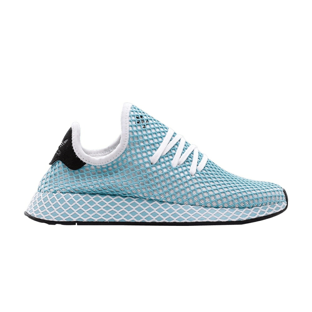 アディダス 白色 ホワイト 青色 ブルー 'BLUE SPIRIT' スニーカー レディース ADIDAS PARLEY X WMNS DEERUPT / CLOUD WHITE CLOUD WHITE BLUE|スニケス