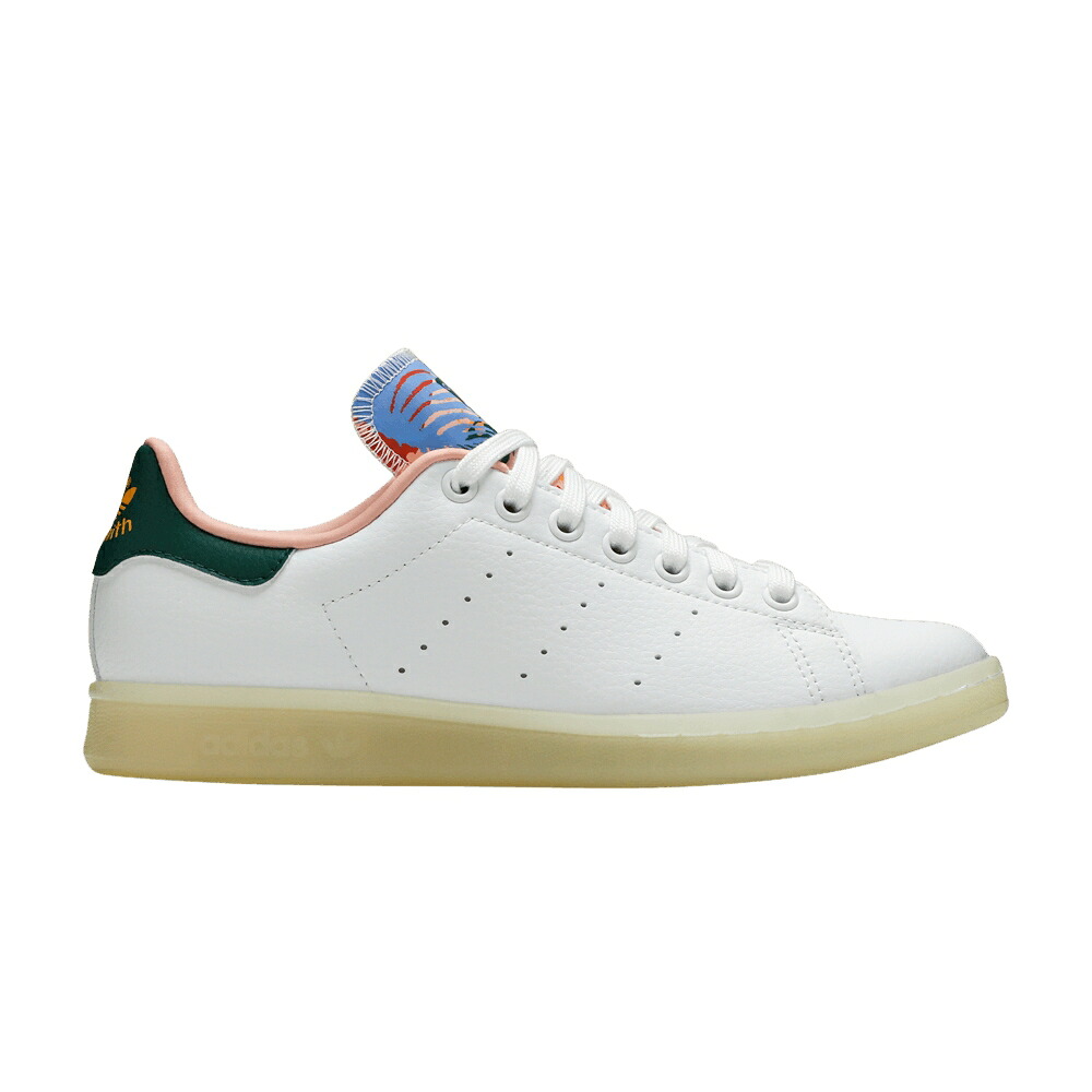 アディダス 白色 ホワイト 緑 グリーン スタンスミス 'WHITE GREEN' スニーカー レディース ADIDAS WMNS STAN SMITH COLLEGIATE / FOOTWEAR WHITE COLLEGIATE GREEN｜スニケス