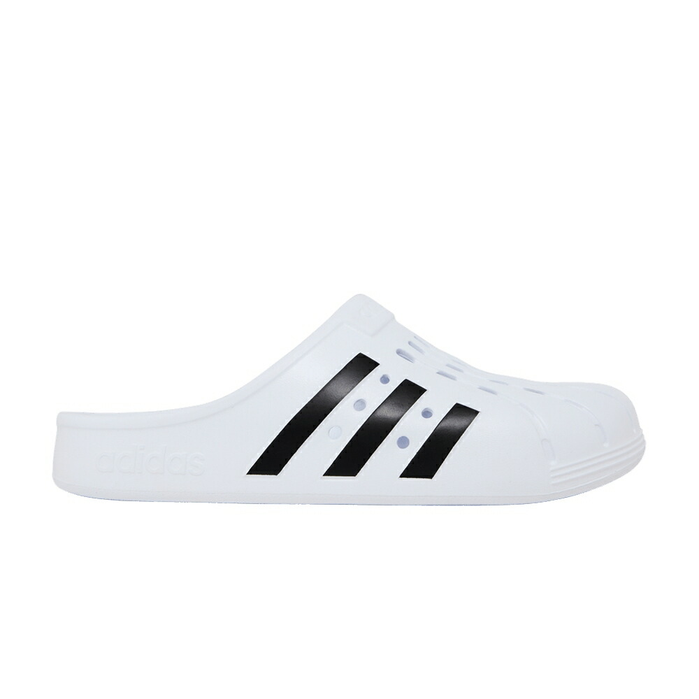 アディダス アディレッタ 白色 ホワイト 黒色 ブラック WHITE BLACK スニーカー メンズ ADIDAS ADILETTE CLOG / WHITE BLACK