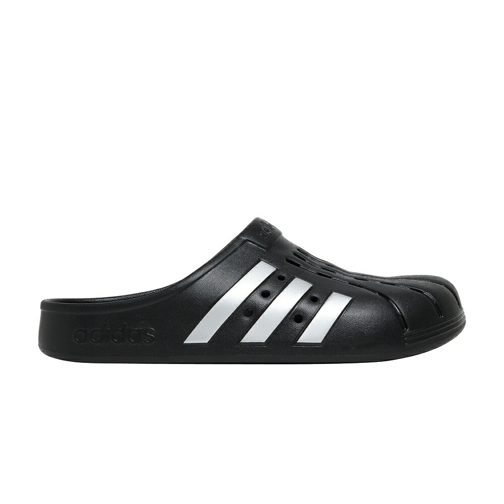 アディダス アディレッタ 黒いこと 黒いこと しろがね色 しろがね色 \u0027BLACK SILVER\u0027 スニーカー メンズ ADIDAS ADILETTE CLOG / BLACK SILVER