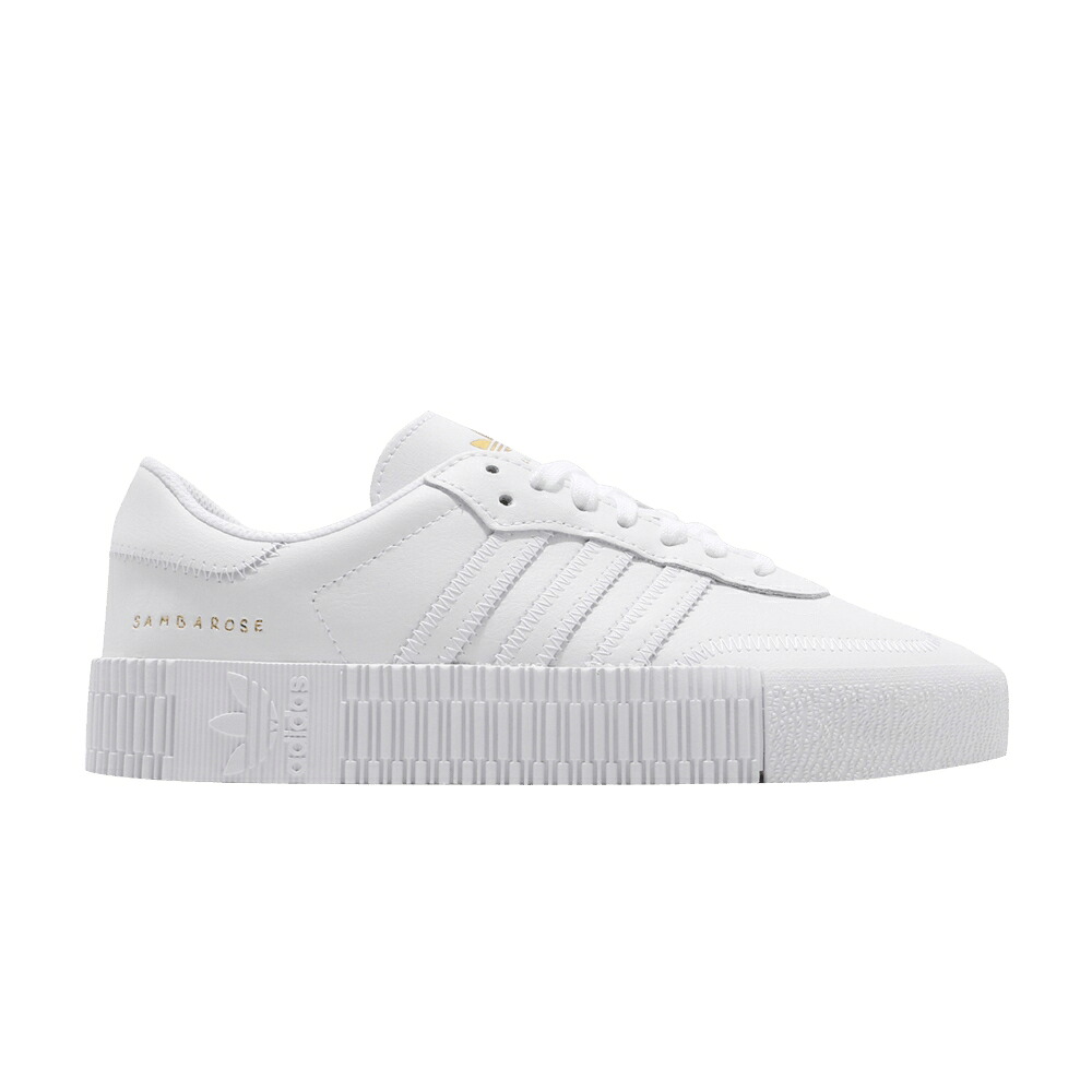 アディダス 白色 ホワイト ゴールド 'GOLD METALLIC' スニーカー レディース ADIDAS WMNS SAMBAROSE / WHITE WHITE GOLD METALLIC｜スニケス