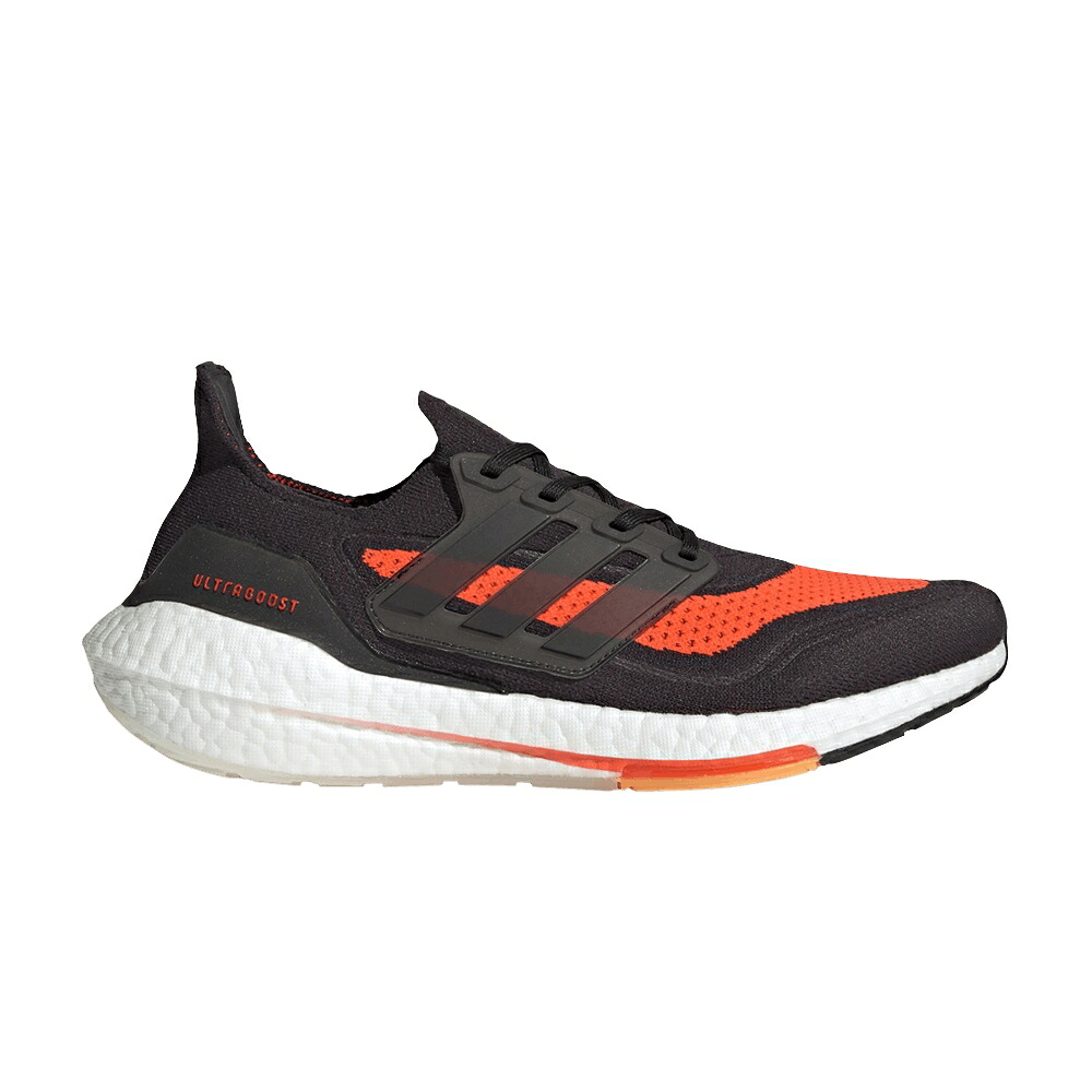 アディダス カーボン コア 黒色 ブラック 赤 レッド 'CARBON RED' スニーカー メンズ ADIDAS ULTRABOOST 21 SOLAR / CARBON CORE BLACK SOLAR RED