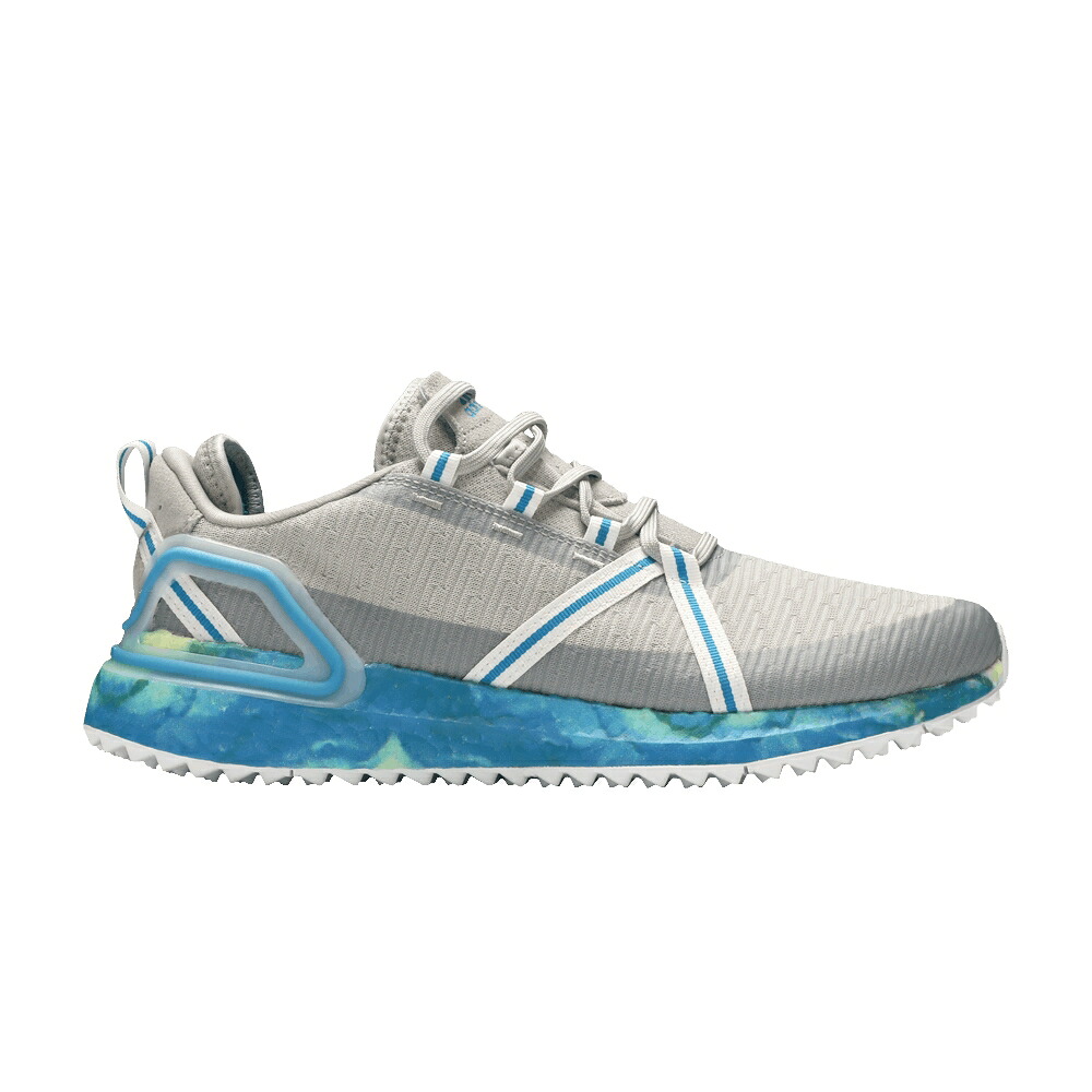 アディダス 灰色 グレー 白色 ホワイト アクア 'GREY AQUA' スニーカー メンズ ADIDAS SOLARTHON PRIMEBLUE SONIC / GREY TWO CLOUD WHITE SONIC AQUA
