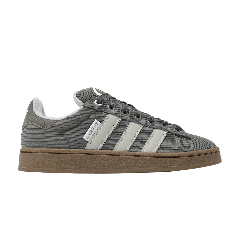 アディダス キャンパス チャコール 灰色 グレー 白色 ホワイト CHARCOAL CORDUROY スニーカー メンズ ADIDAS CAMPUS 00S / CHARCOAL GREY TWO CLOUD WHITE