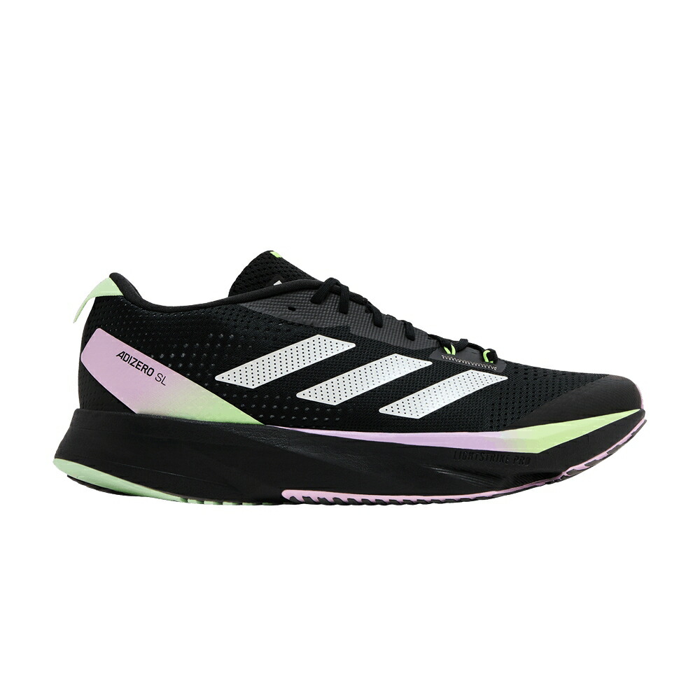 アディダス アディゼロ 緑 グリーン コア 黒色 ブラック ゼロ BLACK SPARK スニーカー メンズ ADIDAS ADIZERO SL GREEN / CORE BLACK ZERO METALLIC GREEN