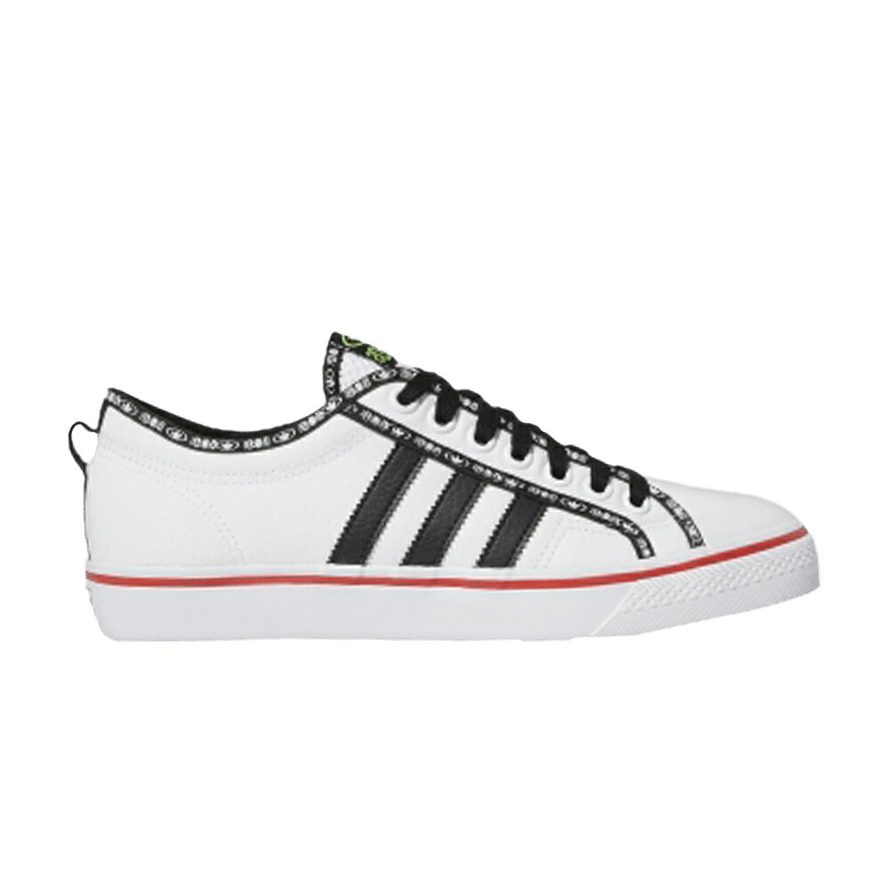 アディダス 白いこと 白いこと 中核グループ 黒いこと 黒いこと \u0027WHITE RED\u0027 スニーカー メンズ ADIDAS NIZZA VIVID / FOOTWEAR WHITE CORE BLACK VIVID