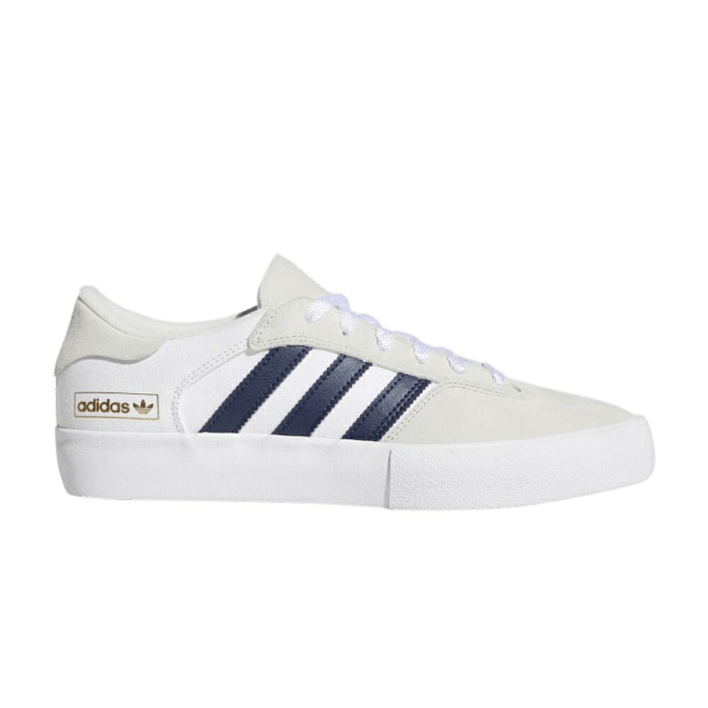 アディダス 白色 ホワイト 紺色 ネイビー 'CRYSTAL WHITE' スニーカー メンズ ADIDAS MATCHBREAK SUPER / CRYSTAL WHITE COLLEGIATE NAVY