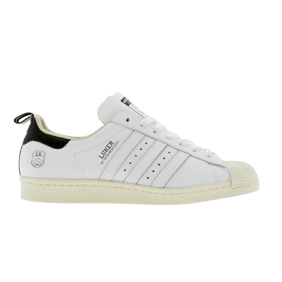 アディダス スーパースター 'LUKER' スニーカー メンズ ADIDAS NEIGHBORHOOD X SUPERSTAR 80S / WHT WHT BLACK1