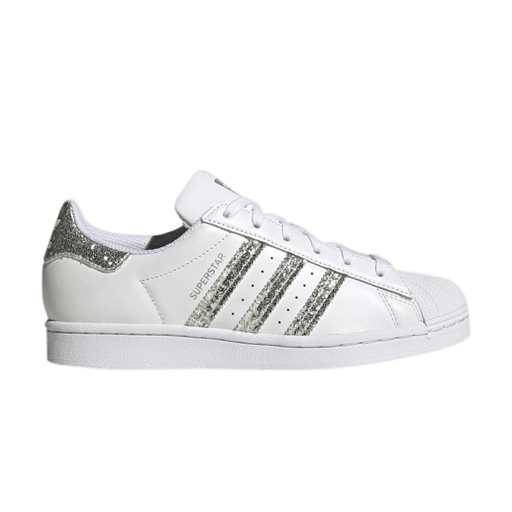 アディダス スーパースター 白色 ホワイト 銀色 シルバー 'GLITTER' スニーカー レディース ADIDAS WMNS SUPERSTAR / CLOUD WHITE SILVER METALLIC