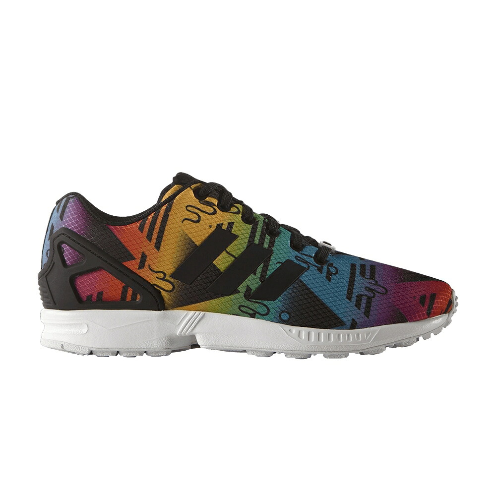 アディダス コア 黒色 ブラック 白色 ホワイト スニーカー メンズ ADIDAS ZX FLUX / CORE BLACK WHITE｜スニケス
