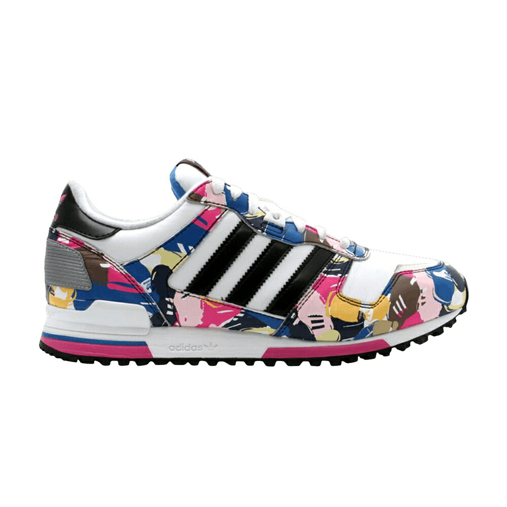 アディダス 白いこと 白いこと 黒いこと 黒いこと \u0027BLOOM\u0027 スニーカー メンズ ADIDAS ZX 700 / WHITE BLACK BLOOM