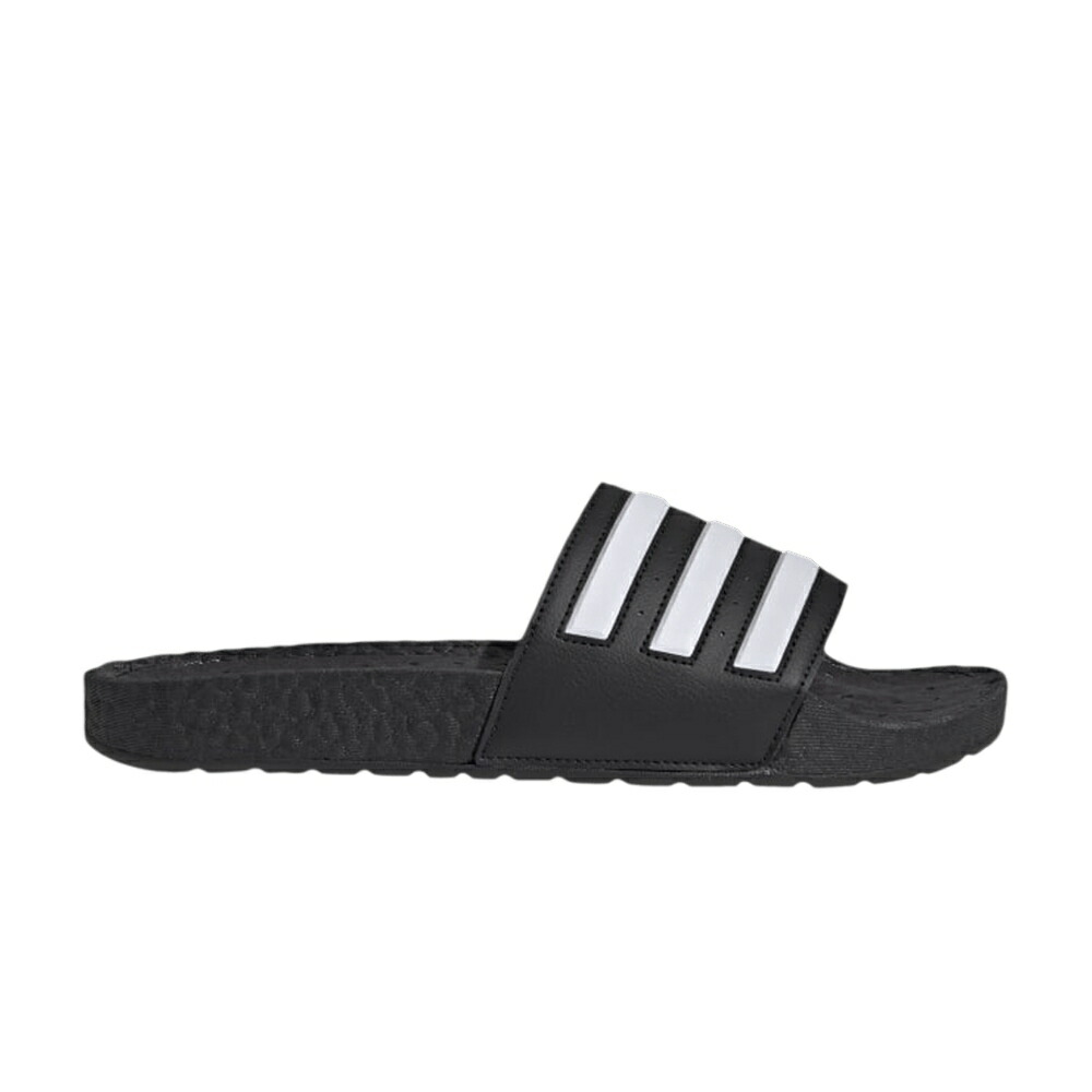 アディダス アディレッタ ブースト 白色 ホワイト コア 黒色 ブラック BLACK STRIPES スニーカー メンズ ADIDAS ADILETTE BOOST SLIDES WHITE / CORE BLACK CLOUD WHITE CORE
