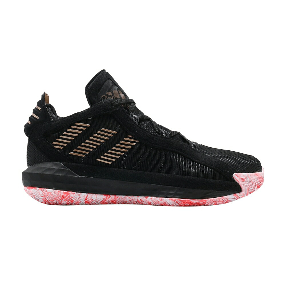 アディダス コア 黒色 ブラック ピンク IGNAL PINK スニーカー メンズ ADIDAS DAME 6 GCA / CORE BLACK SIGNAL PINK NONE