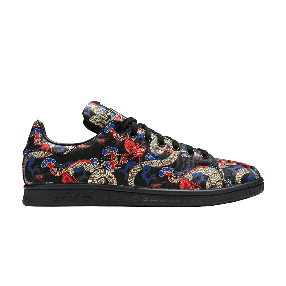 アディダス 中核グループ 黒いこと 黒いこと 立場し損ない \u0027DRAGON FESTIVAL\u0027 スニーカー メンズ ADIDAS STAN SMITH BOAT / CORE BLACK CORE BLACK CLOUD