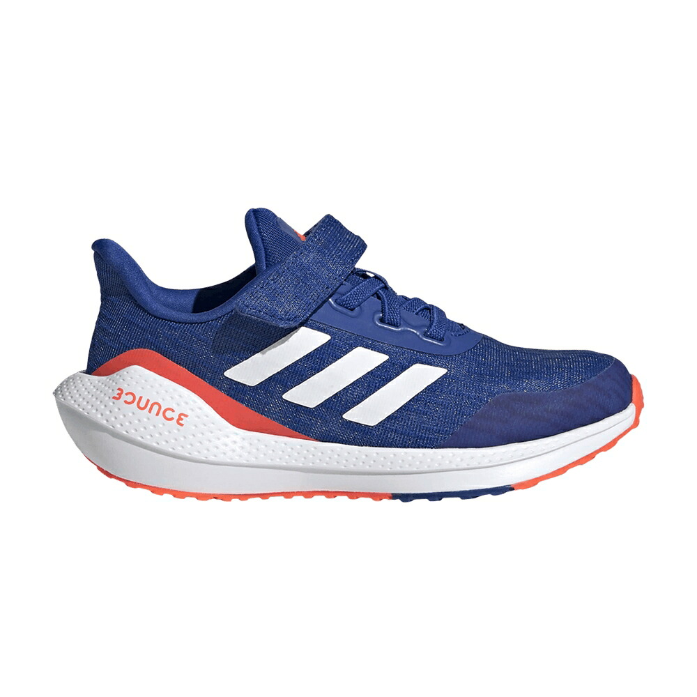 アディダス ラン 青色 ブルー 白色 ホワイト 赤 レッド 'ROYAL BLUE' スニーカー メンズ ADIDAS EQ21 RUN VELCRO J / ROYAL BLUE CLOUD WHITE SOLAR RED｜スニケス