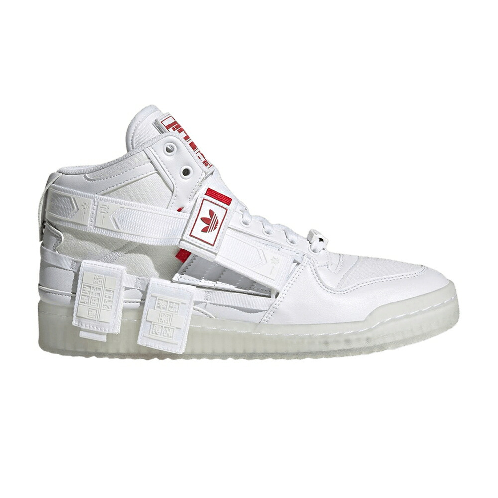 アディダス フォーラム ミッド 白色 ホワイト CHINESE YEAR スニーカー メンズ ADIDAS FORUM COMMUNICATOR MID NEW / FOOTWEAR WHITE FOOTWEAR WHITE