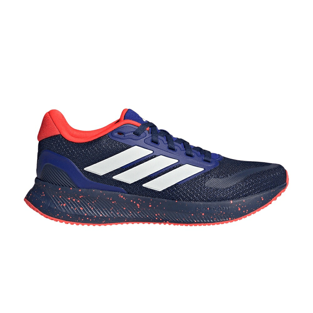 アディダス 青色 ブルー 白色 ホワイト 赤 レッド 'DARK RED' スニーカー メンズ ADIDAS RUNFALCON 5 J BLUE SOLAR / DARK BLUE CLOUD WHITE SOLAR RED｜スニケス