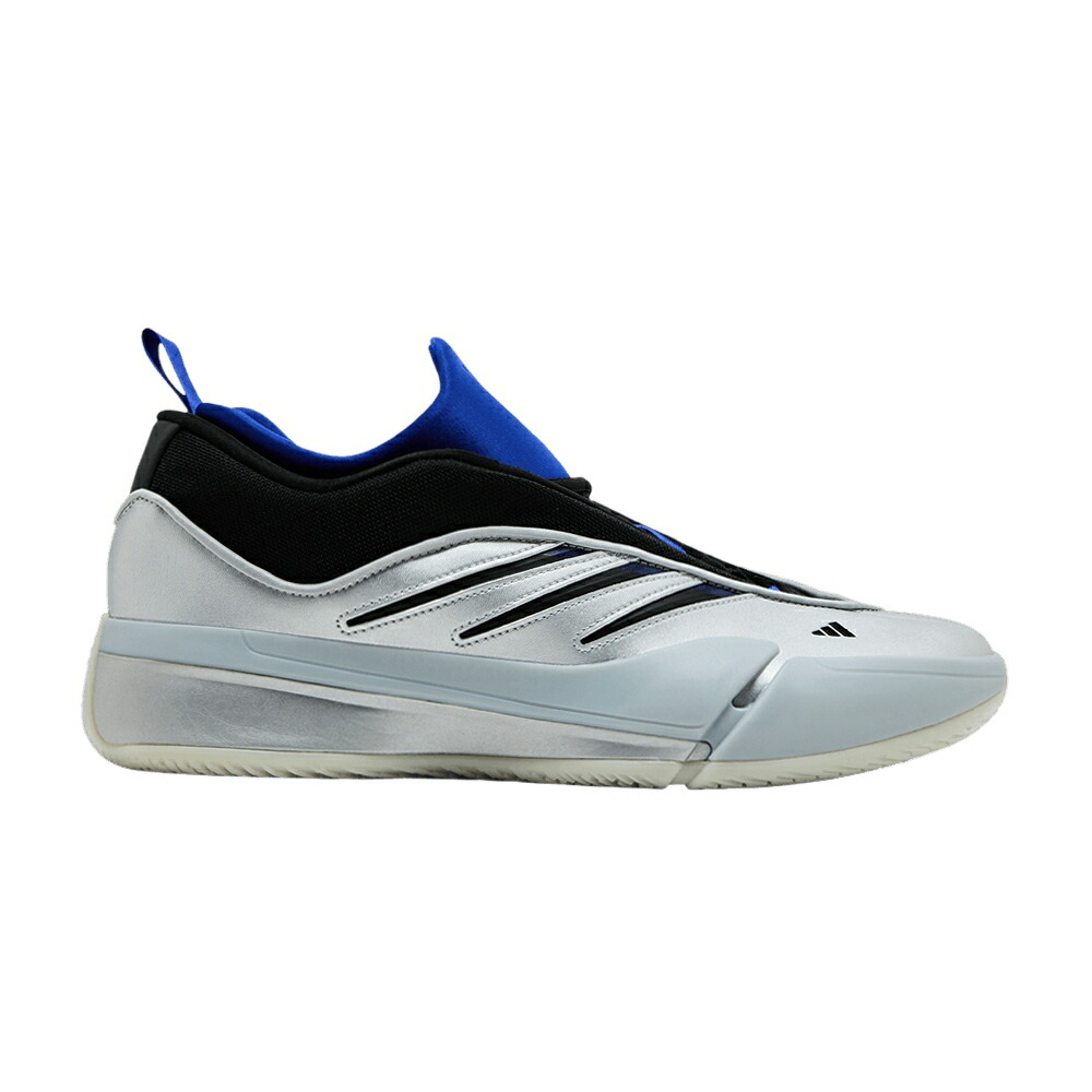 アディダス 銀色 シルバー 黒色 ブラック 青色 ブルー TECMO BOWL スニーカー メンズ ADIDAS DAME 9 / SILVER METALLIC BLACK LUCID BLUE