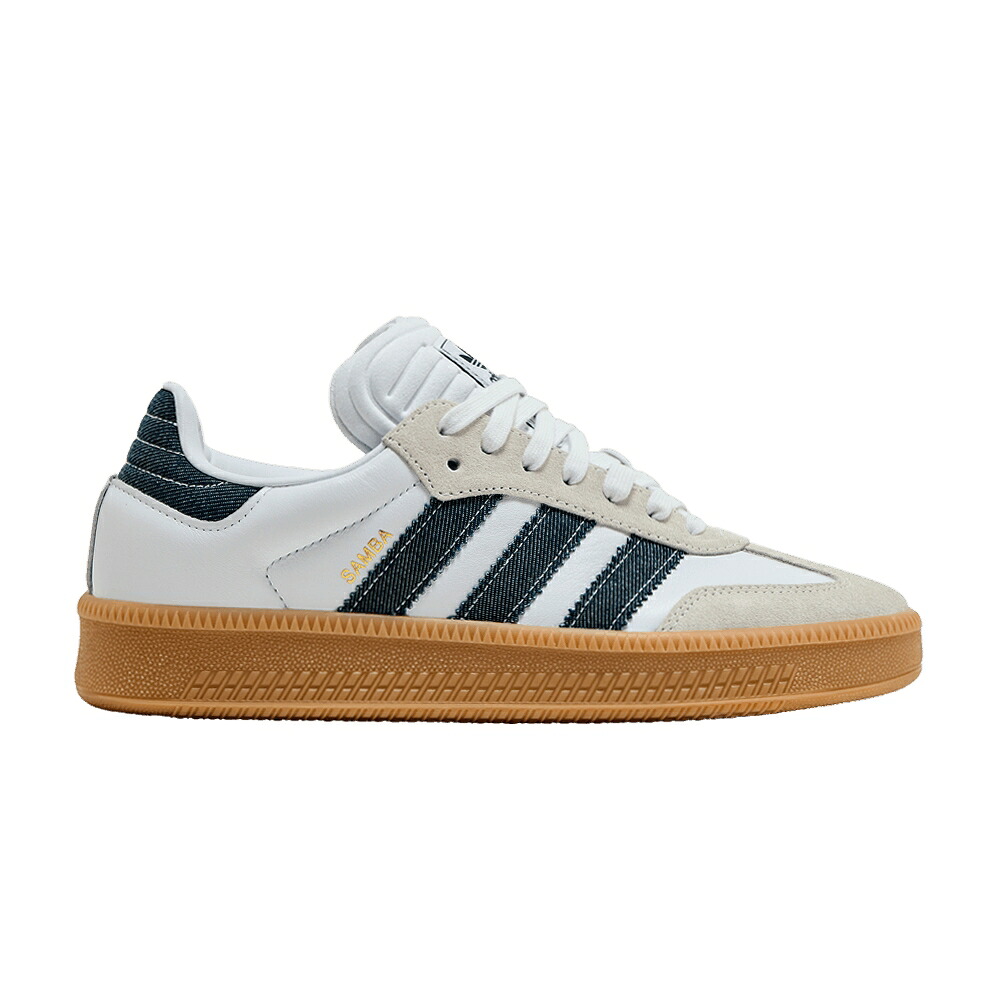 アディダス サンバ ナイト爵 藍色 インディゴ 白いこと 白いこと 中核グループ \u0027WHITE DENIM\u0027 スニーカー メンズ ADIDAS SAMBA XLG NIGHT INDIGO / CLOUD WHITE NIGHT INDIGO CORE