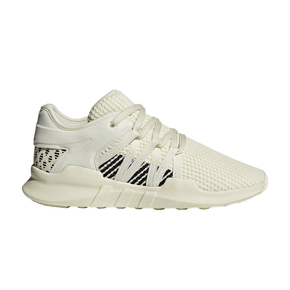 アディダス 白色 ホワイト コア 黒色 ブラック 'SEMI WHITE' スニーカー レディース ADIDAS WMNS EQT RACING ADV / OFF WHITE OFF WHITE CORE BLACK｜スニケス