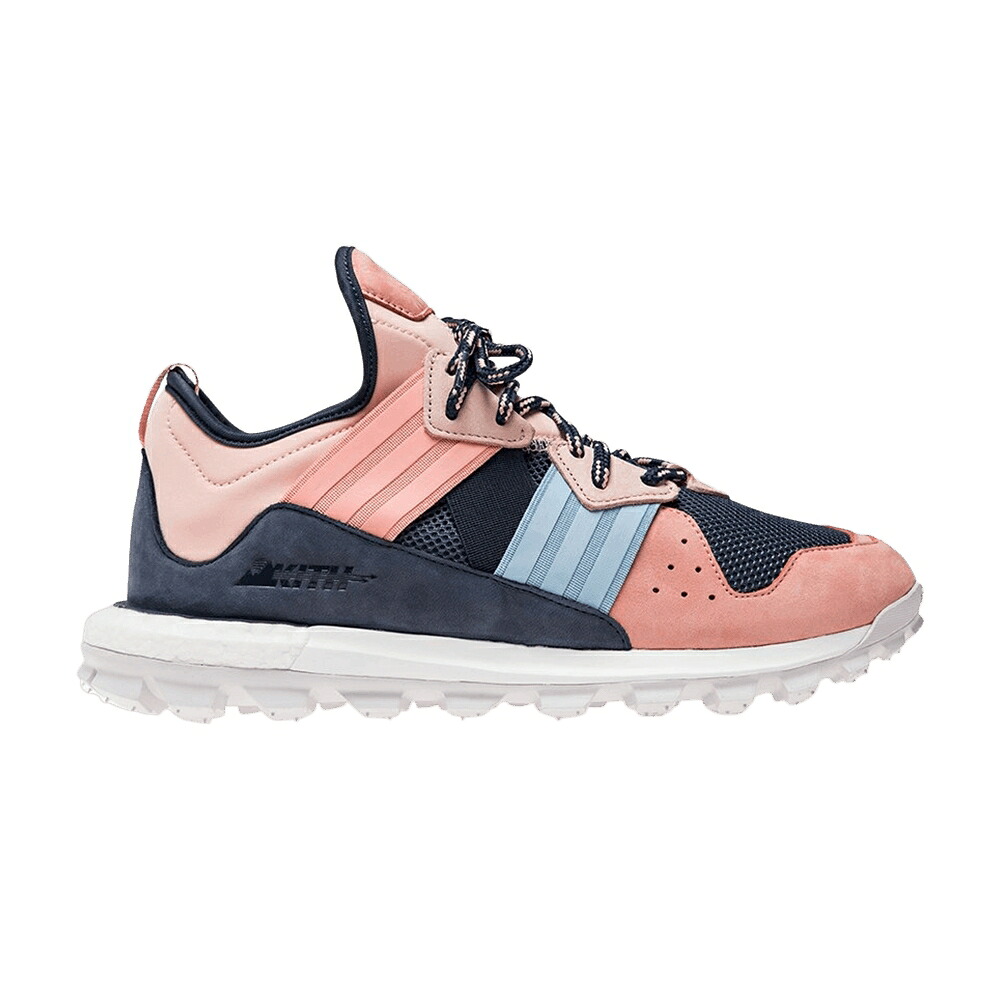 アディダス 受け答え さくら色 青味 青色 白いこと 白いこと \u0027EEA COLLECTION\u0027 スニーカー メンズ ADIDAS KITH X RESPONSE TRAIL / PINK BLUE WHITE スニーカー-靴