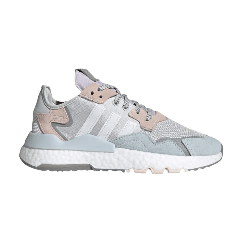 アディダス ジョガーパンツ ピンク 灰色 グレー 白色 ホワイト 'GREY TINT' スニーカー レディース ADIDAS WMNS NITE JOGGER PINK / GREY ONE CLOUD WHITE PINK TINT