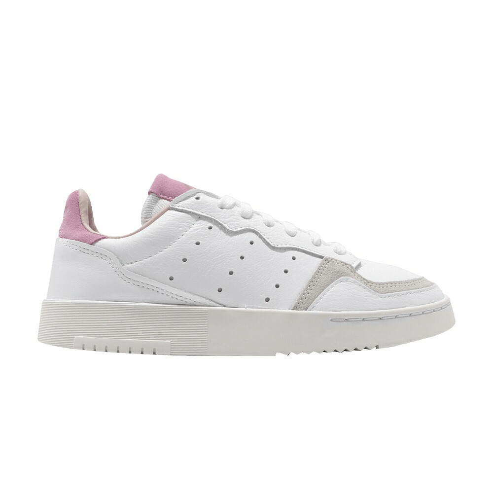 アディダス 白色 ホワイト ピンク 'TRUE PINK' スニーカー レディース ADIDAS WMNS SUPERCOURT / FOOTWEAR WHITE TRUE PINK｜スニケス
