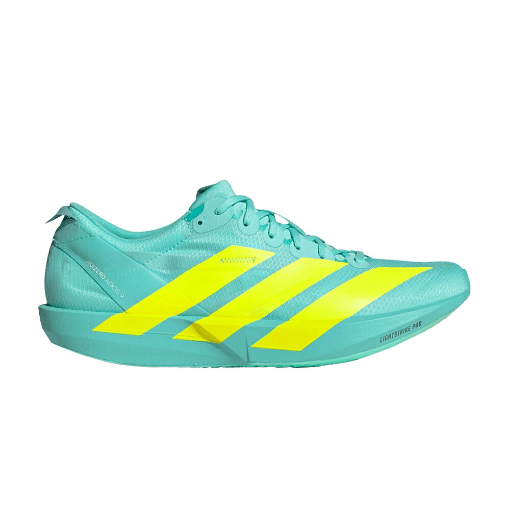 アディダス アディゼロ アディオス アクア 絶無 \u0027FLASH LEMON\u0027 スニーカー メンズ ADIDAS ADIZERO ADIOS 9 AQUA LUCID / FLASH AQUA LUCID LEMON ZERO