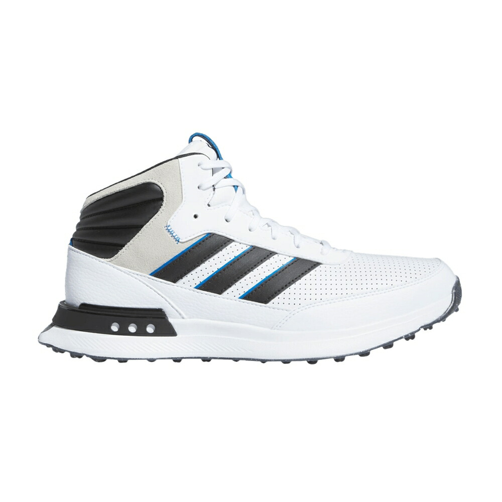アディダス ミッド ゴルフ 黒色 ブラック 白色 ホワイト コア WHITE ROYAL スニーカー メンズ ADIDAS S2G SPIKELESS MID GOLF BLACK BRIGHT / CLOUD WHITE CORE BLACK BRIGHT