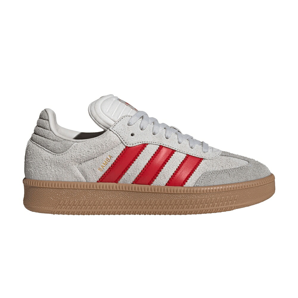 アディダス サンバ 薄墨色 薄墨色 \u0027GREY GUM\u0027 スニーカー メンズ ADIDAS SAMBA XLG SCARLET / GREY ONE BETTER SCARLET GUM メンズ靴-靴-スニーカー
