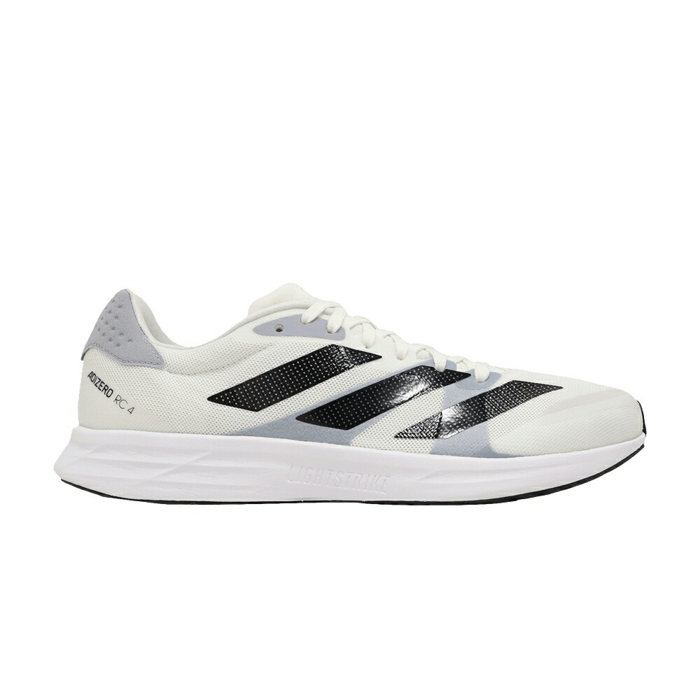 アディダス アディゼロ 白色 ホワイト コア 黒色 ブラック WHITE SILVER スニーカー メンズ ADIDAS ADIZERO RC 4 HALO / CLOUD WHITE CORE BLACK HALO