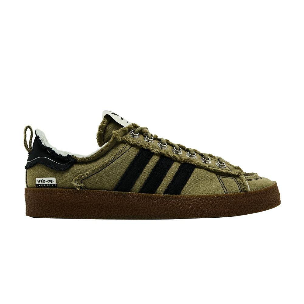 アディダス 校庭 オリーブ 中核グループ 黒いこと 黒いこと \u0027EARTH PACK\u0027 スニーカー メンズ ADIDAS SONG FOR THE MUTE X CAMPUS 80S / FOCUS OLIVE CORE BLACK GUM