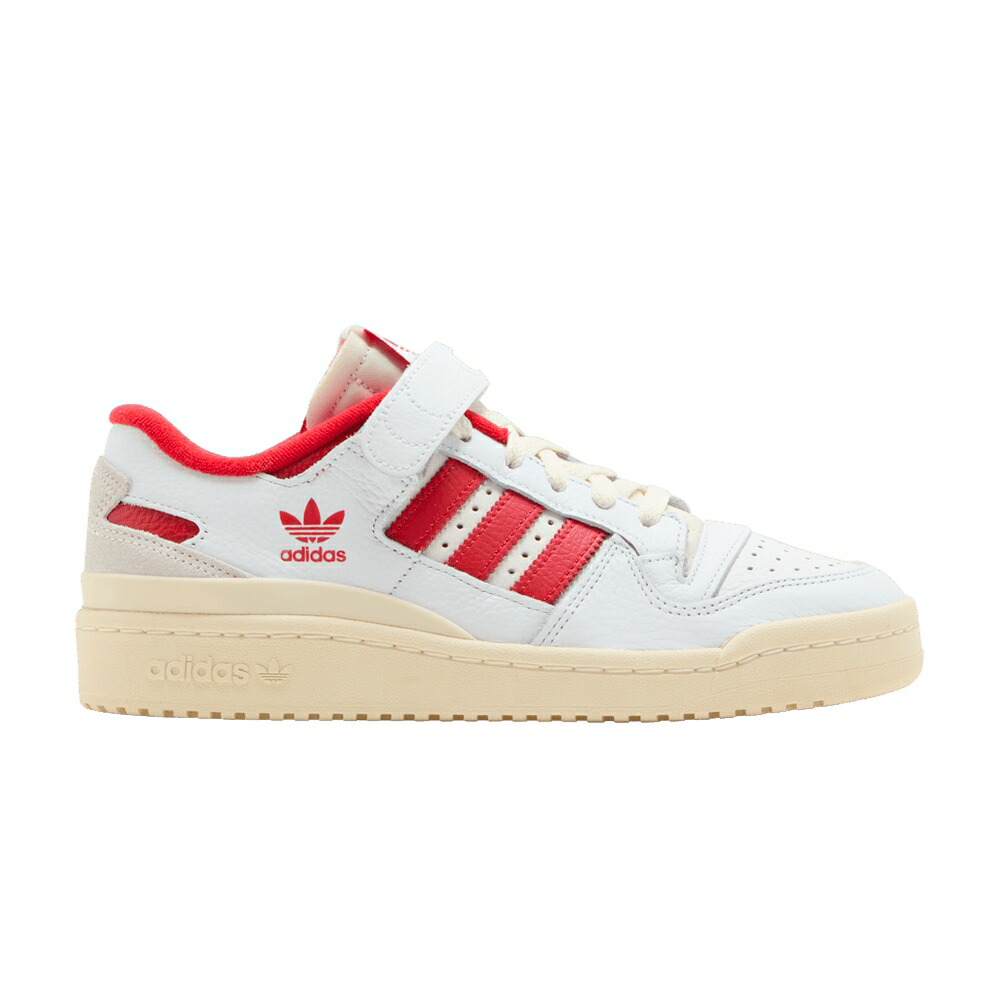 アディダス フォーラム 白色 ホワイト 赤 レッド クリーム WHITE RED スニーカー メンズ ADIDAS FORUM 84 LOW VIVID / CLOUD WHITE VIVID RED CREAM