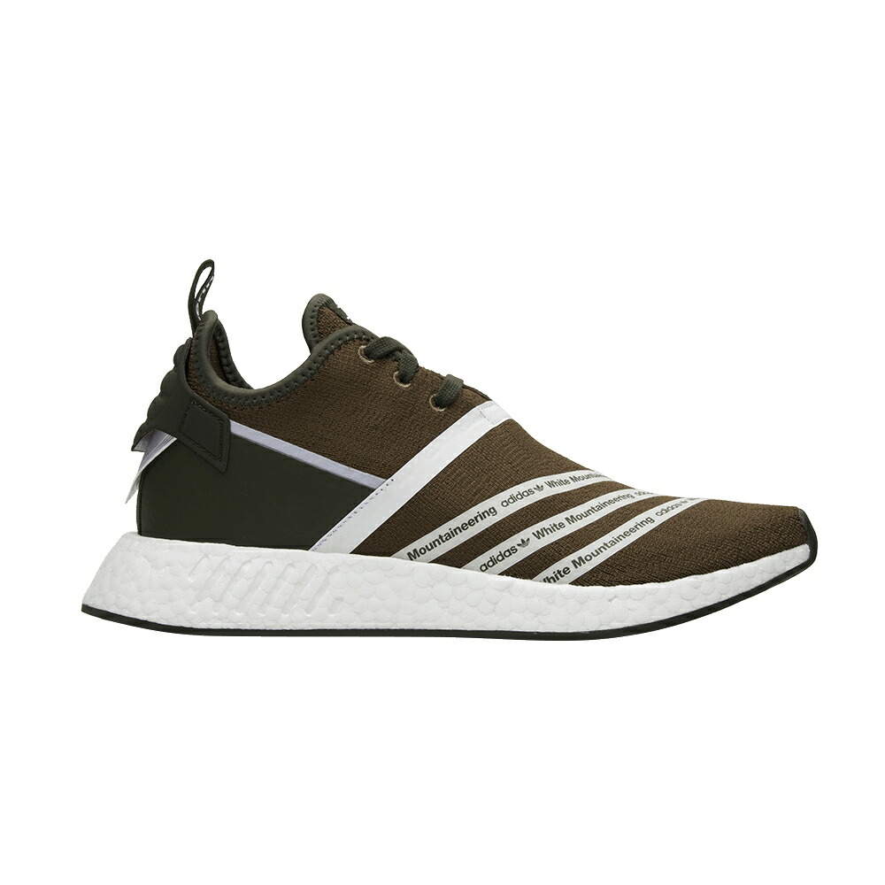 アディダス 白色 ホワイト オリーブ NMD_R2 'OLIVE' スニーカー メンズ ADIDAS WHITE MOUNTAINEERING X PRIMEKNIT / TRACE OLIVE FOOTWEAR WHITE