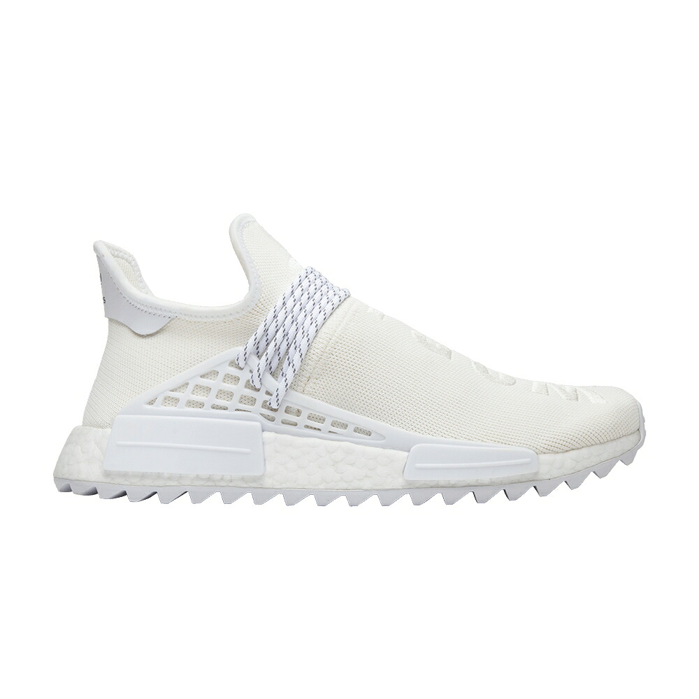 アディダス 皮膚軟化剤 白いこと 白いこと \u0027BLANK CANVAS\u0027 スニーカー メンズ ADIDAS PHARRELL X NMD HUMAN RACE TRAIL / CREAM WHITE RUNNING WHITE