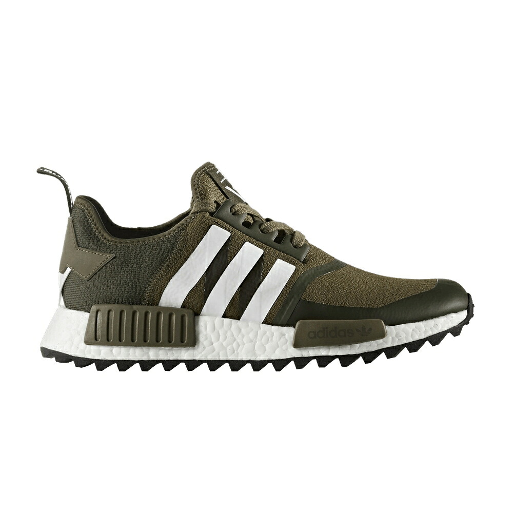アディダス 白色 ホワイト オリーブ NMD_R1 'OLIVE' スニーカー メンズ ADIDAS WHITE MOUNTAINEERING X TRAIL PRIMEKNIT / TRACE OLIVE FOOTWEAR WHITE