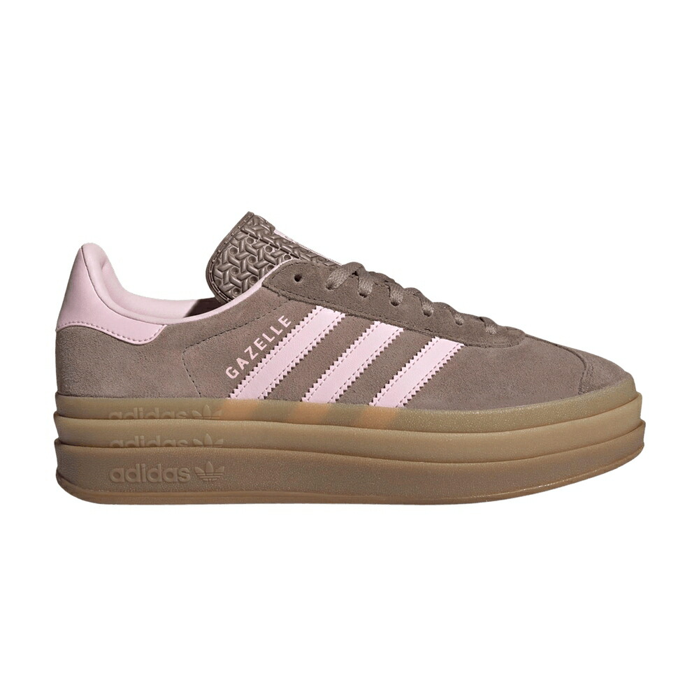 アディダス ガゼル 茶色 ブラウン ピンク TRACE STRATA スニーカー レディース ADIDAS WMNS GAZELLE BOLD BROWN CLEAR PINK EARTH / TRACE BROWN CLEAR PINK EARTH