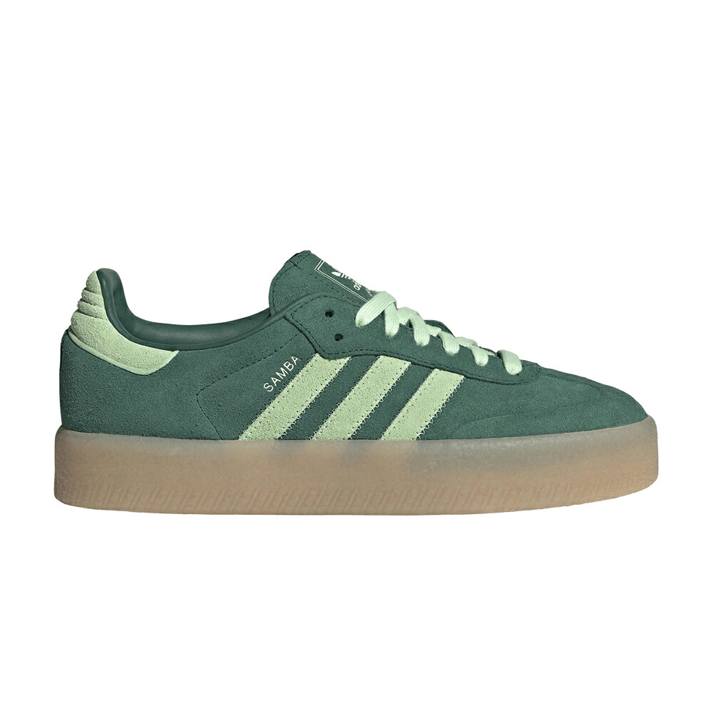 アディダス 緑 緑であること \u0027COLLEGIATE GUM\u0027 スニーカー レディース ADIDAS WMNS SAMBAE GREEN SPARK / COLLEGIATE GREEN SEMI GREEN