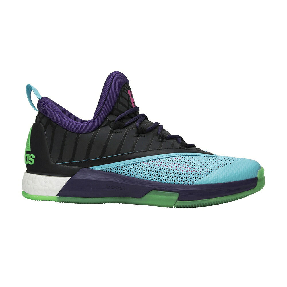 アディダス ブースト 紫 パープル ショック ピンク 黒色 ブラック 2.5 'ALL STAR' スニーカー メンズ ADIDAS CRAZYLIGHT BOOST / DARK PURPLE SHOCK PINK BLACK|スニケス