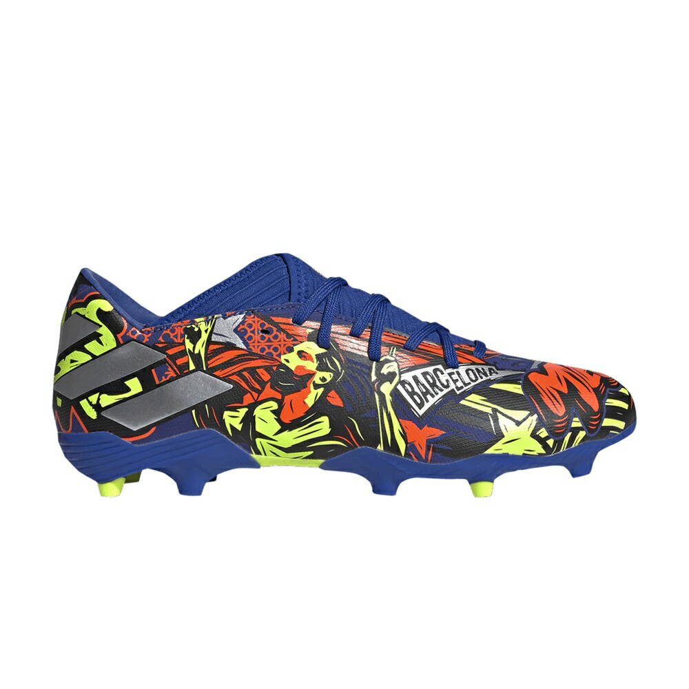 アディダス ネメシス 青味 青み しろがね色 しろがね色 19.3 \u0027THE JOURNEY\u0027 スニーカー メンズ ADIDAS NEMEZIZ MESSI FG / ROYAL BLUE SILVER METALLIC SOLAR