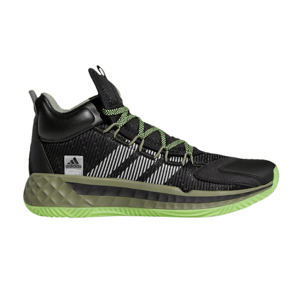 アディダス プロ ブースト ミッド レガシー コア 黒色 ブラック 白色 ホワイト 'BLACK GREEN' スニーカー メンズ ADIDAS PRO BOOST MID LEGACY / CORE BLACK CLOUD WHITE LEGACY