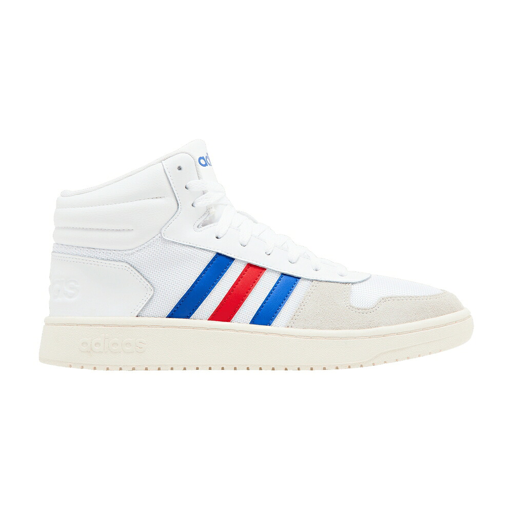 アディダス ミッド 白色 ホワイト 2.0 'WHITE SCARLET' スニーカー メンズ ADIDAS HOOPS MID ROYAL / CLOUD WHITE COLLEGIATE ROYAL