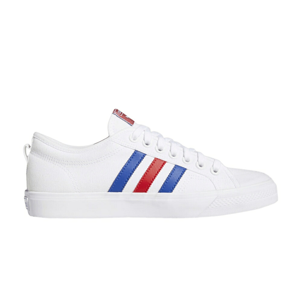 アディダス 白いこと 白いこと 青み 青色 \u0027WHITE BLUE\u0027 スニーカー メンズ ADIDAS NIZZA SCARLET / CLOUD WHITE SCARLET ROYAL BLUE