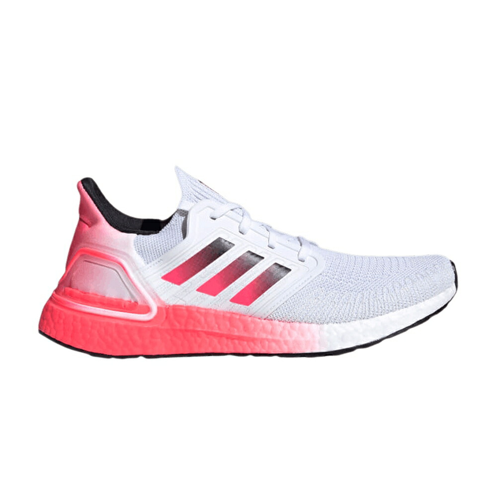 アディダス 白いこと 白いこと 中核グループ 黒いこと 黒いこと \u0027PINK GRADIENT\u0027 スニーカー メンズ ADIDAS ULTRABOOST 20 / CLOUD WHITE CORE BLACK SIGNAL