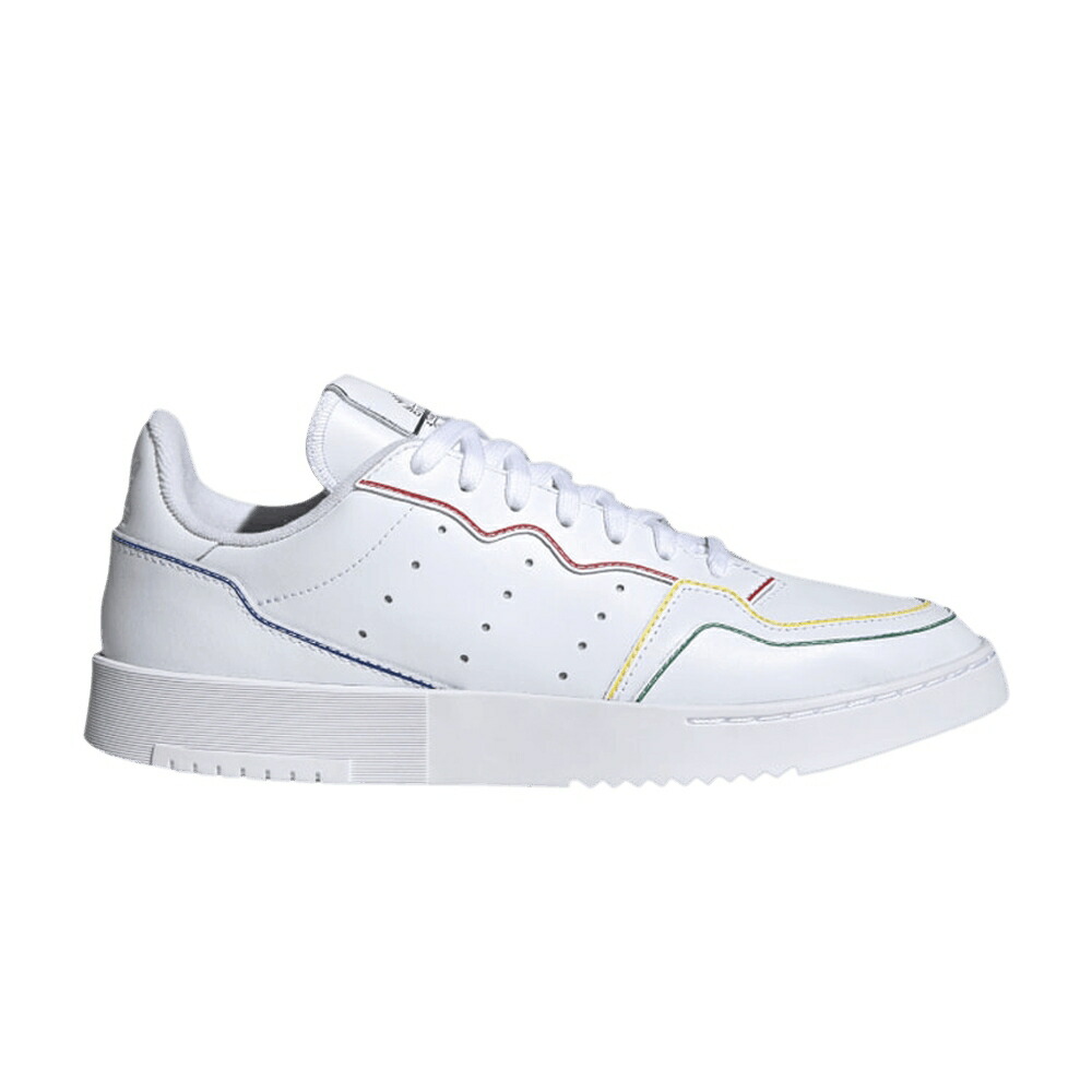 アディダス 白色 ホワイト 青色 ブルー CLOUD WHITE スニーカー メンズ ADIDAS SUPERCOURT / CLOUD WHITE CLOUD WHITE BLUE